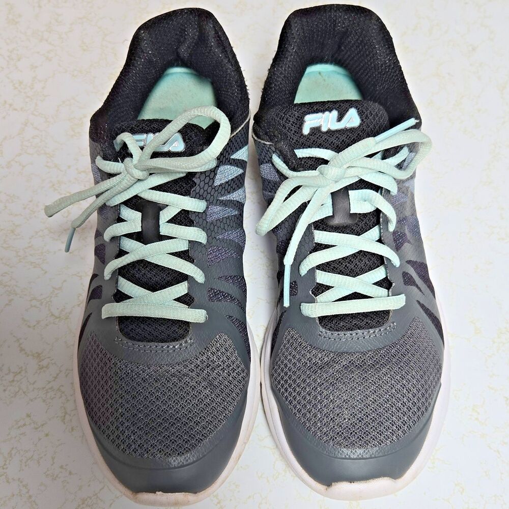 FILA Women's Memory Fintion 6 Gray and Mint Colored 5RM01216-057 Free Shipping